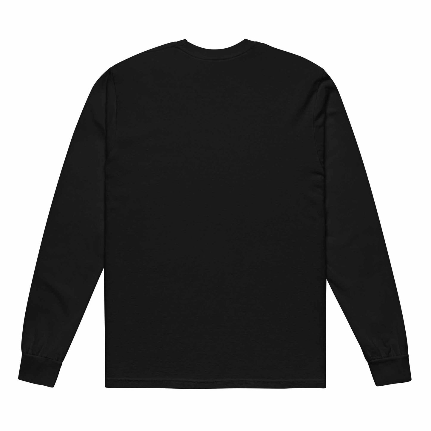 Garment-dyed heavyweight long-sleeve shirt in rich color with relaxed fit and durable cotton fabric for spiritual and intentional living