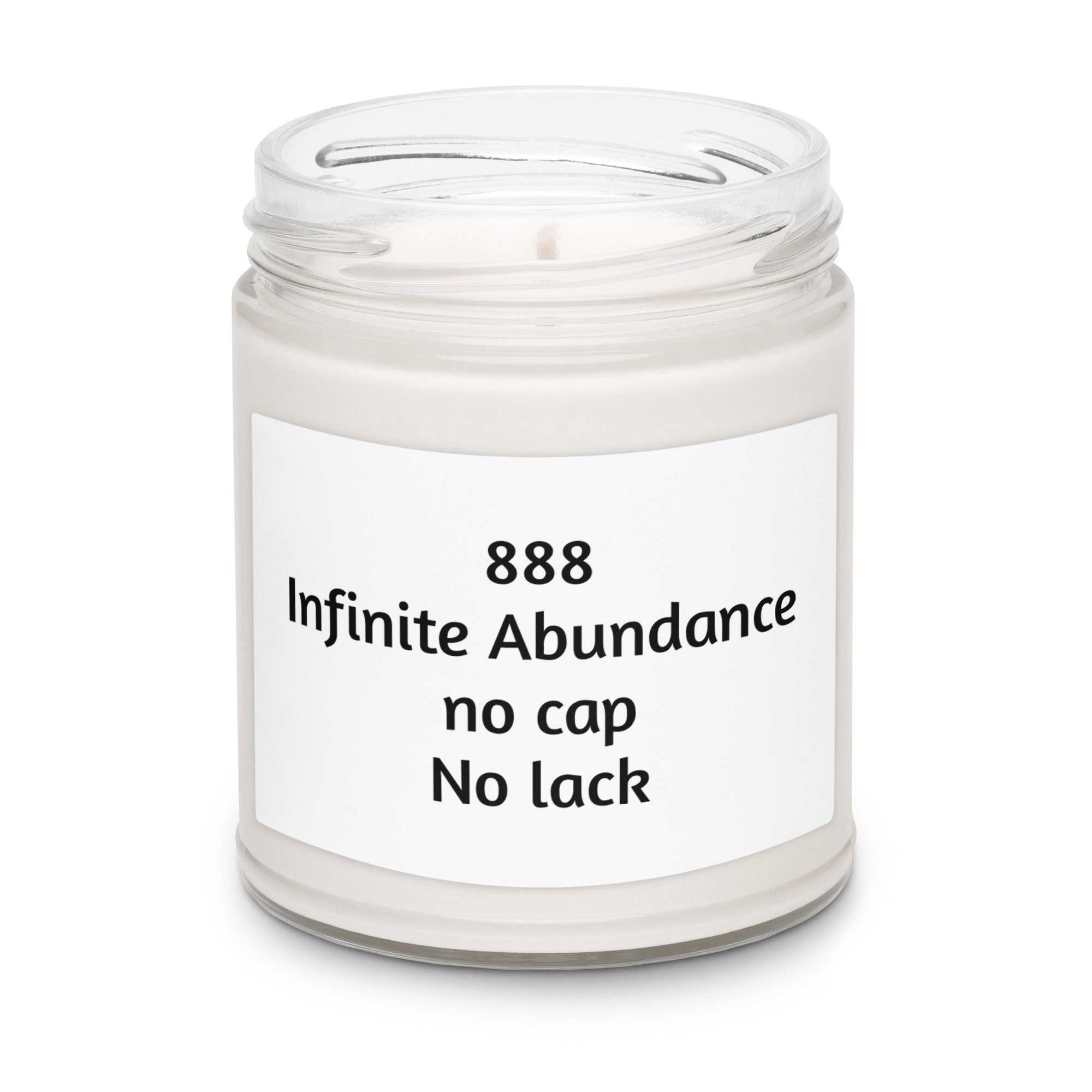 888 Abundance Candle: Manifest Infinite Wealth with No Cap, No Lack