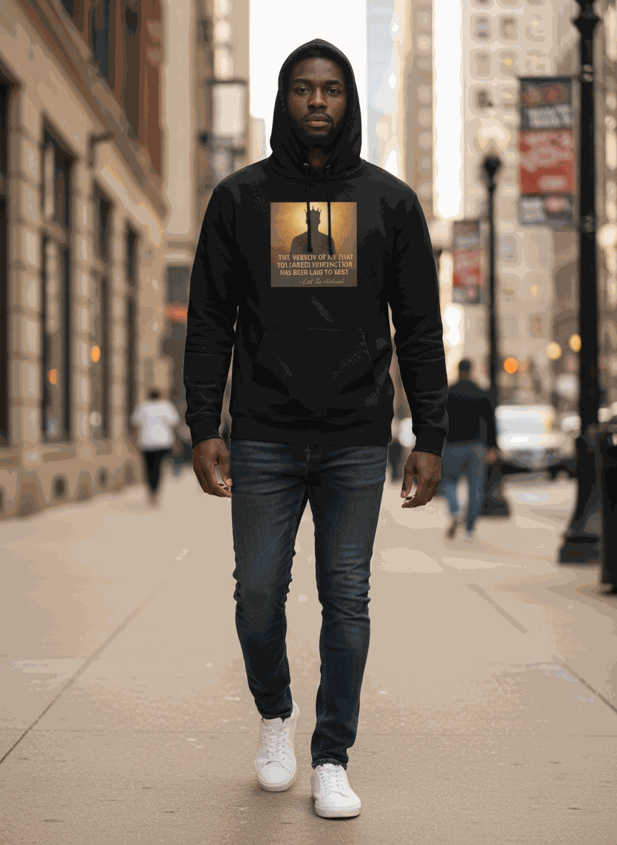 Eco-friendly unisex organic hoodie with angel number design and cozy cotton-poly blend fabric