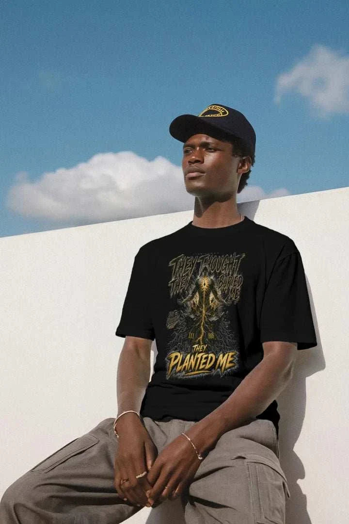 They Planted Me tee by Vibe Armor made of soft Bella + Canvas triblend fabric with motivational design