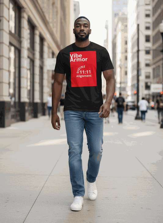 Unisex classic tee featuring 11:11 angel number for manifestation and spiritual awakening