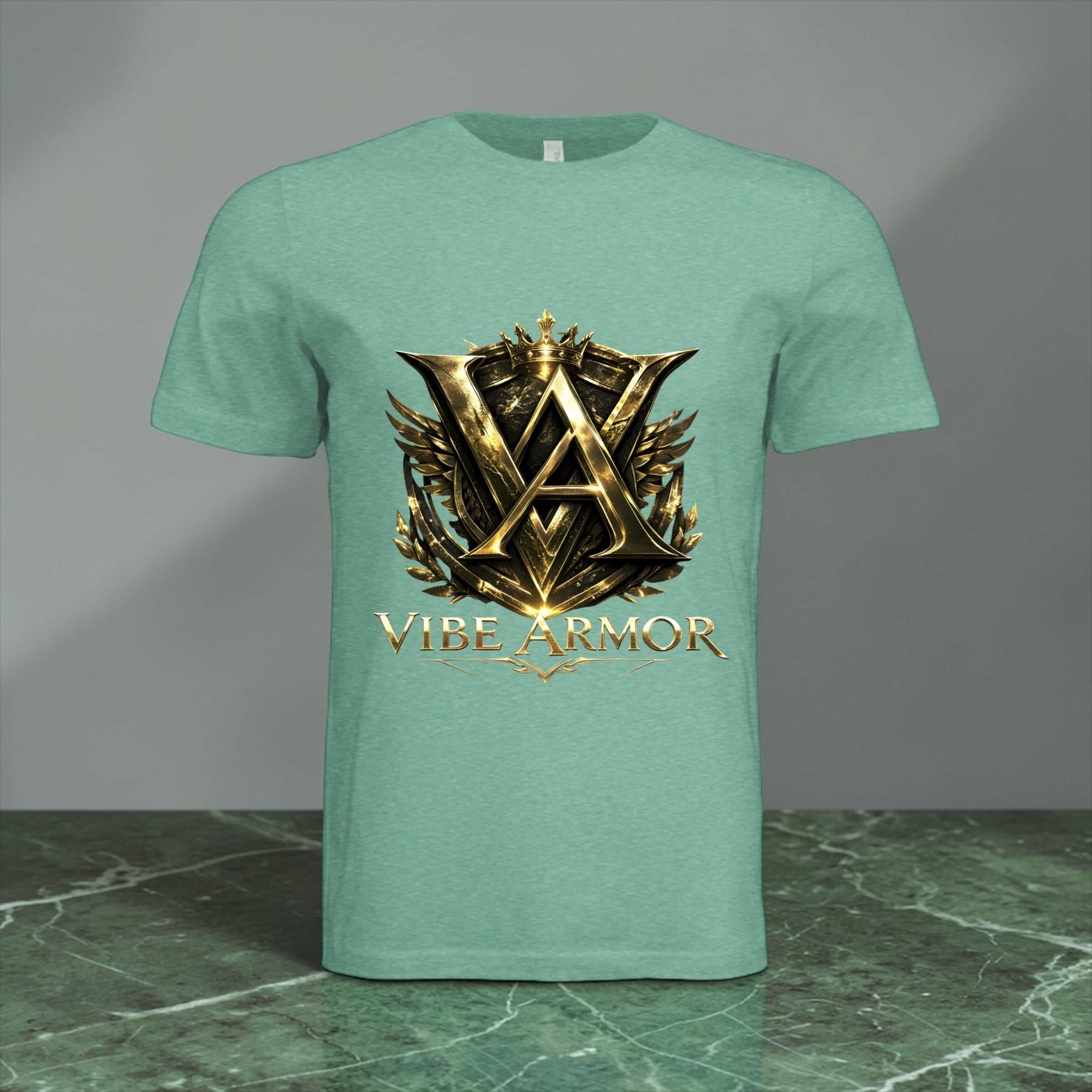 Vibe Armor On — Vibe Armor Strong | Premium Gold Crest Tee