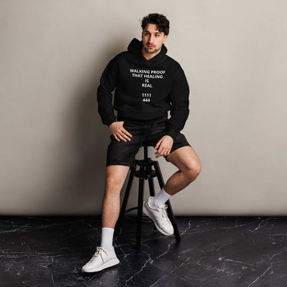 Unisex oversized premium heavyweight spiritual hoodie with angel numbers and affirmations