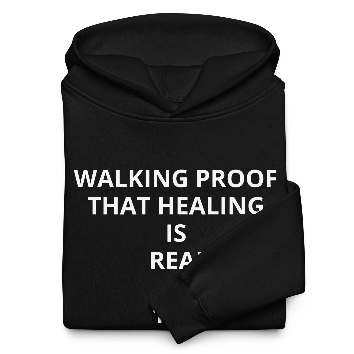 Unisex oversized hoodie with heavyweight fabric and spiritual angel number design