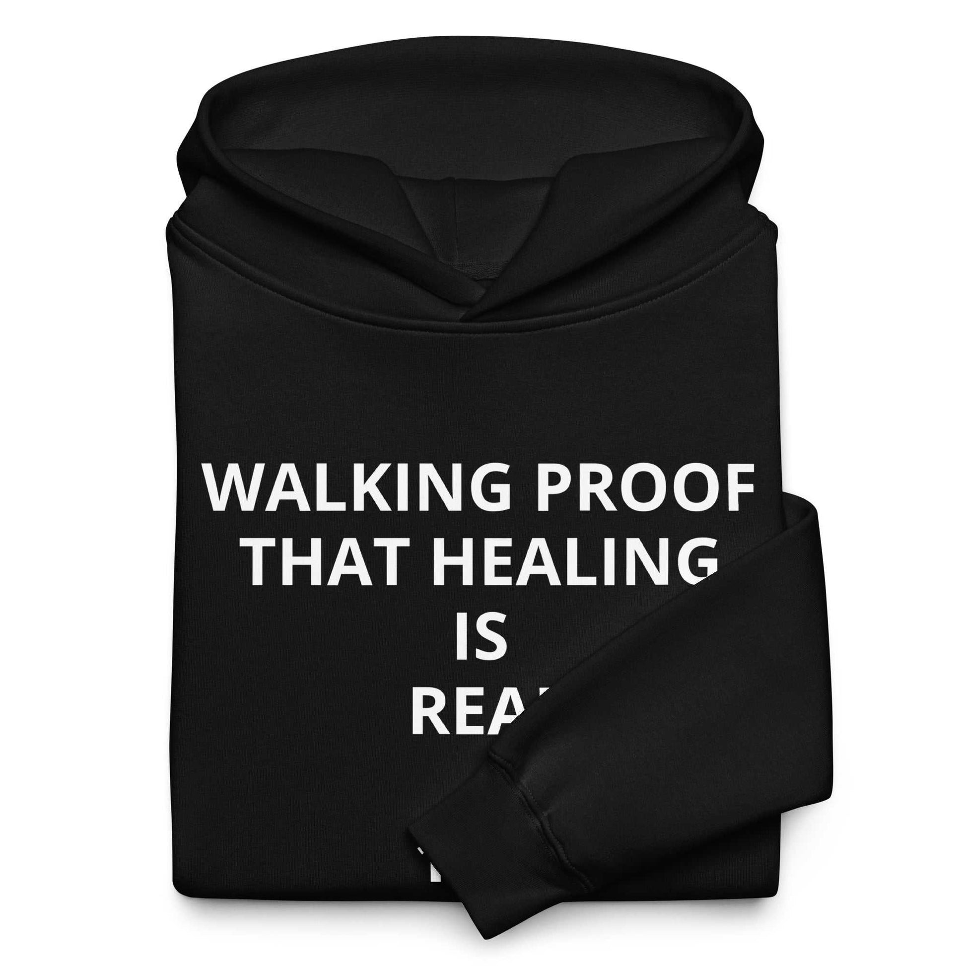 Unisex oversized hoodie with heavyweight fabric and spiritual angel number design