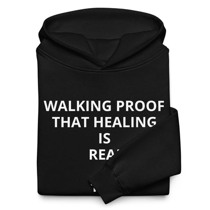 Unisex oversized hoodie with heavyweight fabric and spiritual angel number design
