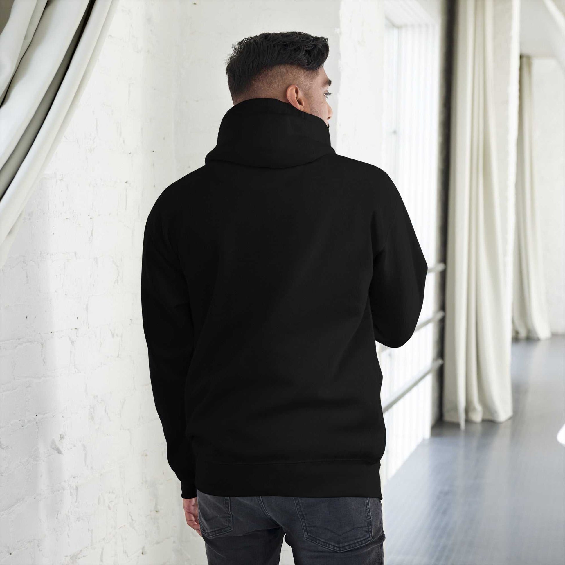 Unisex hoodie with angel number design and spiritual affirmations for divine energy and manifestation