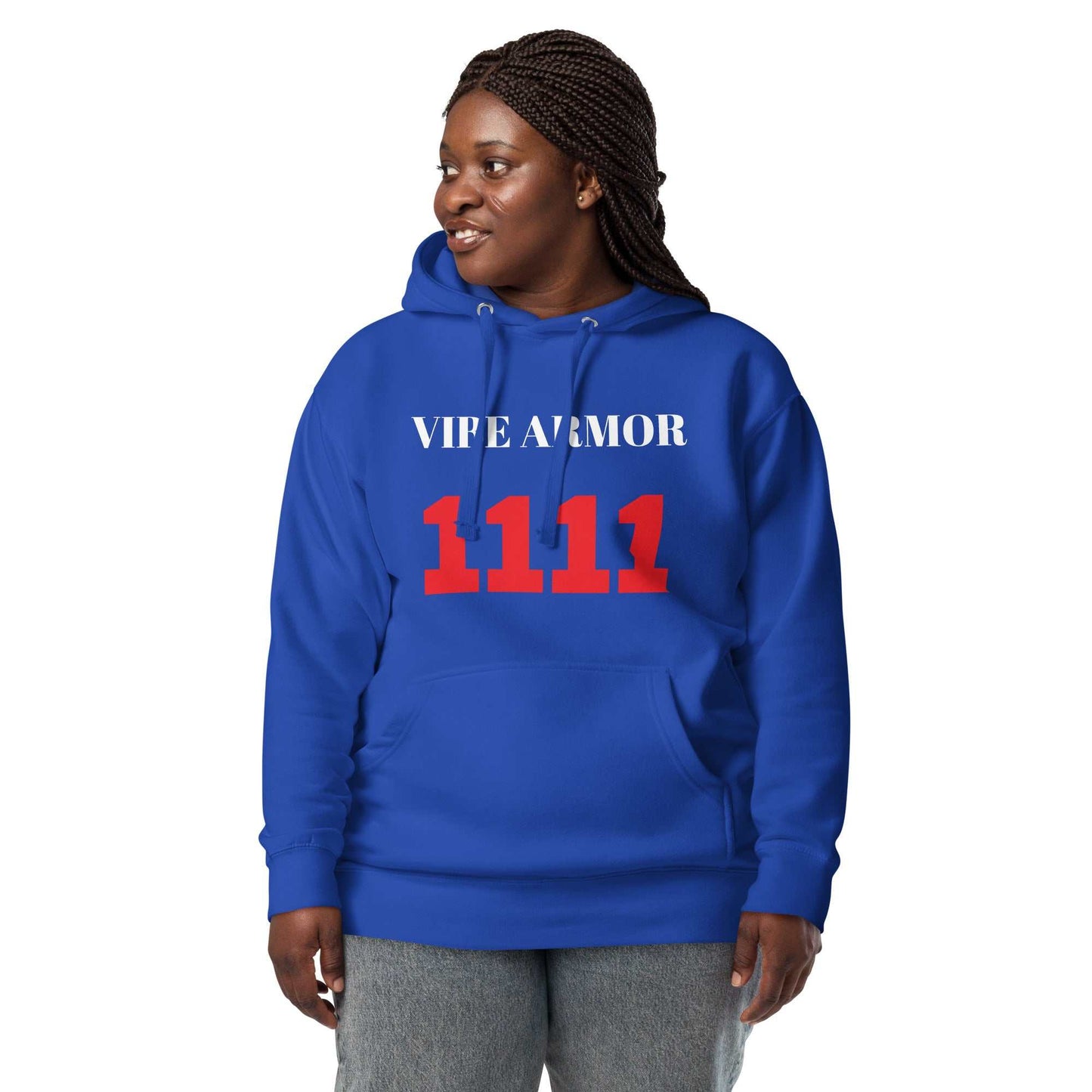 Unisex hoodie with soft cotton blend, front pouch pocket, 3-panel hood, and classic streetwear design