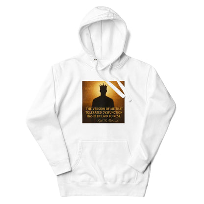 Unisex organic cotton-poly blend hoodie with angel number design and kangaroo pocket for eco-friendly spiritual comfort