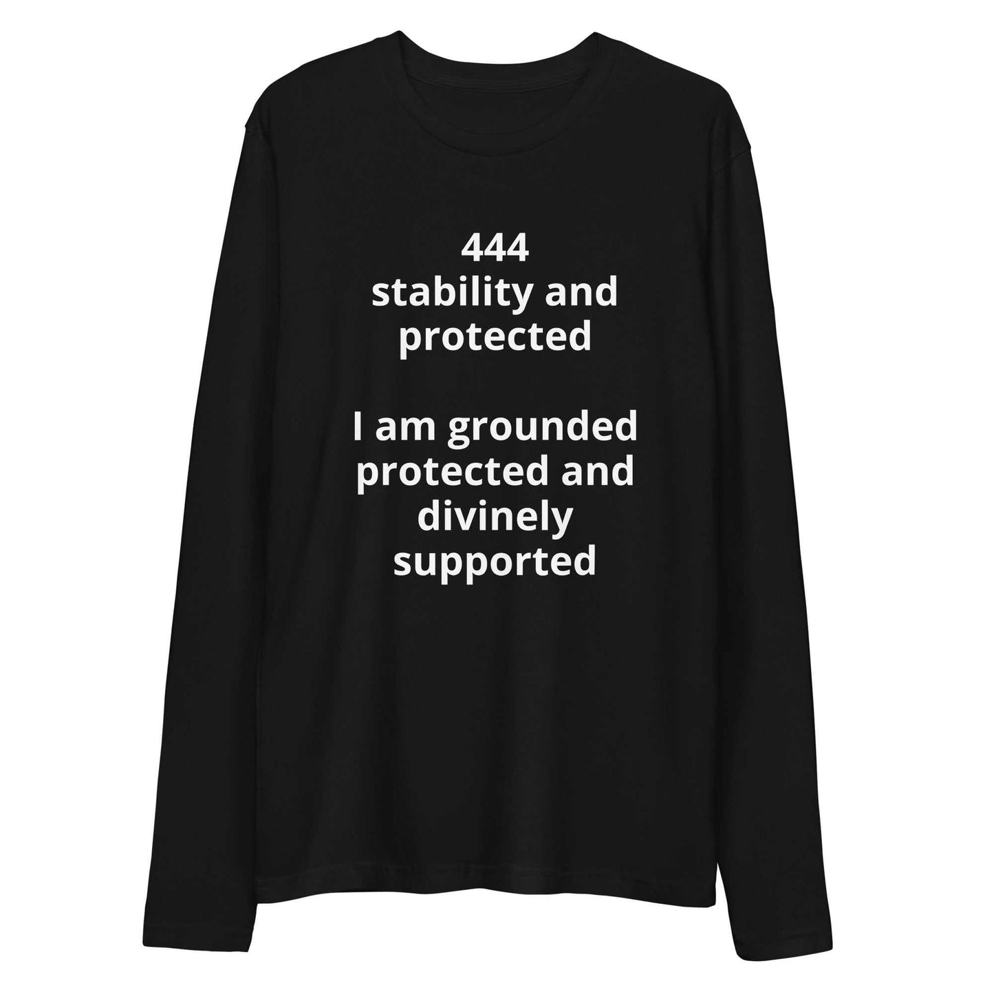 Long sleeve fitted crew shirt by Divine Energy Apparel offering premium comfort and a polished silhouette for grounded confidence and versatile layering.