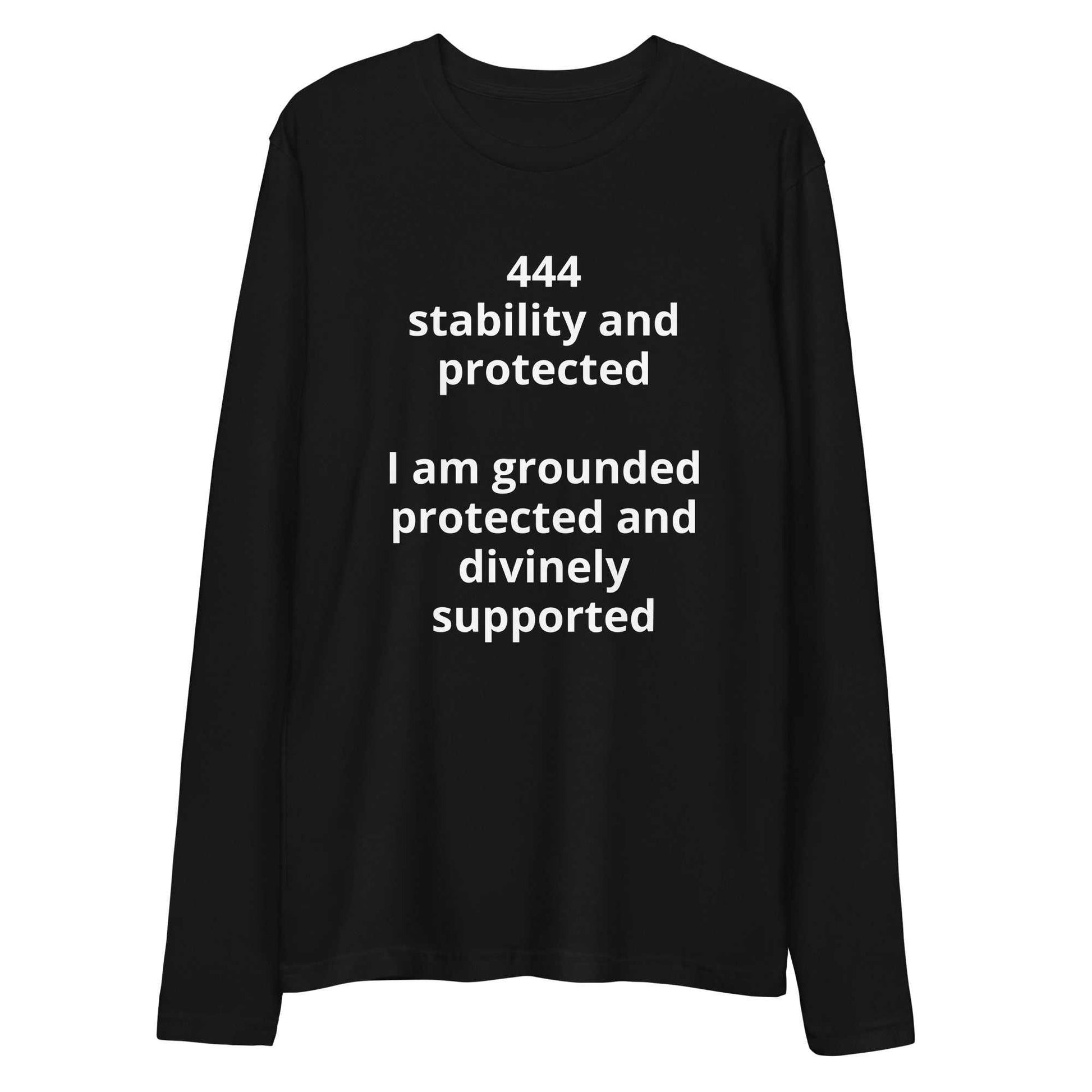 Long sleeve fitted crew shirt by Divine Energy Apparel offering premium comfort and a polished silhouette for grounded confidence and versatile layering.