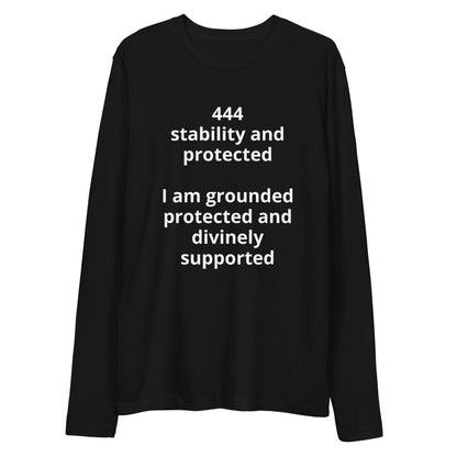 Long sleeve fitted crew shirt by Divine Energy Apparel offering premium comfort and a polished silhouette for grounded confidence and versatile layering.