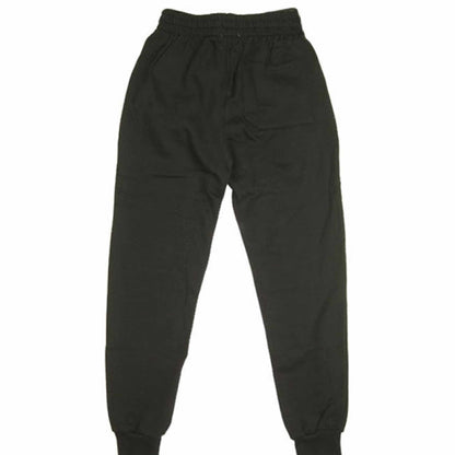Black slim fit Vibe Armor fleece joggers with dyed-to-match drawstring and right-side back pocket for spiritual and active wear