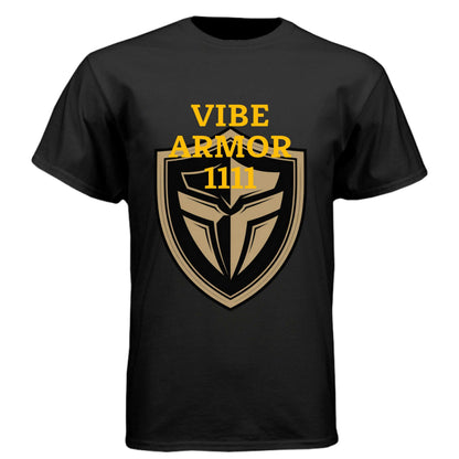 Vibe Armor Signature Triblend Tee showcasing premium spiritual apparel for peace and alignment