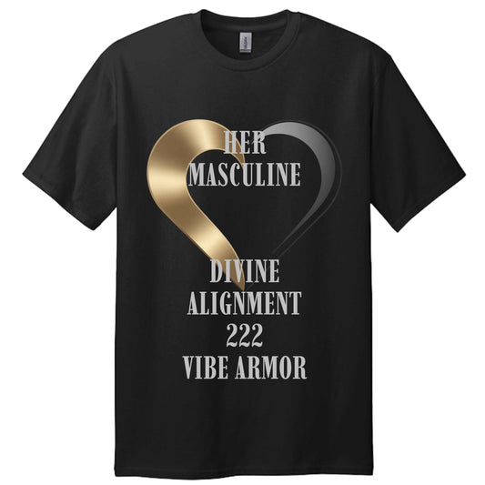Black Vibe Armor Tall Tee made of premium 100% US cotton for tall men, classic fit Gildan G200T style