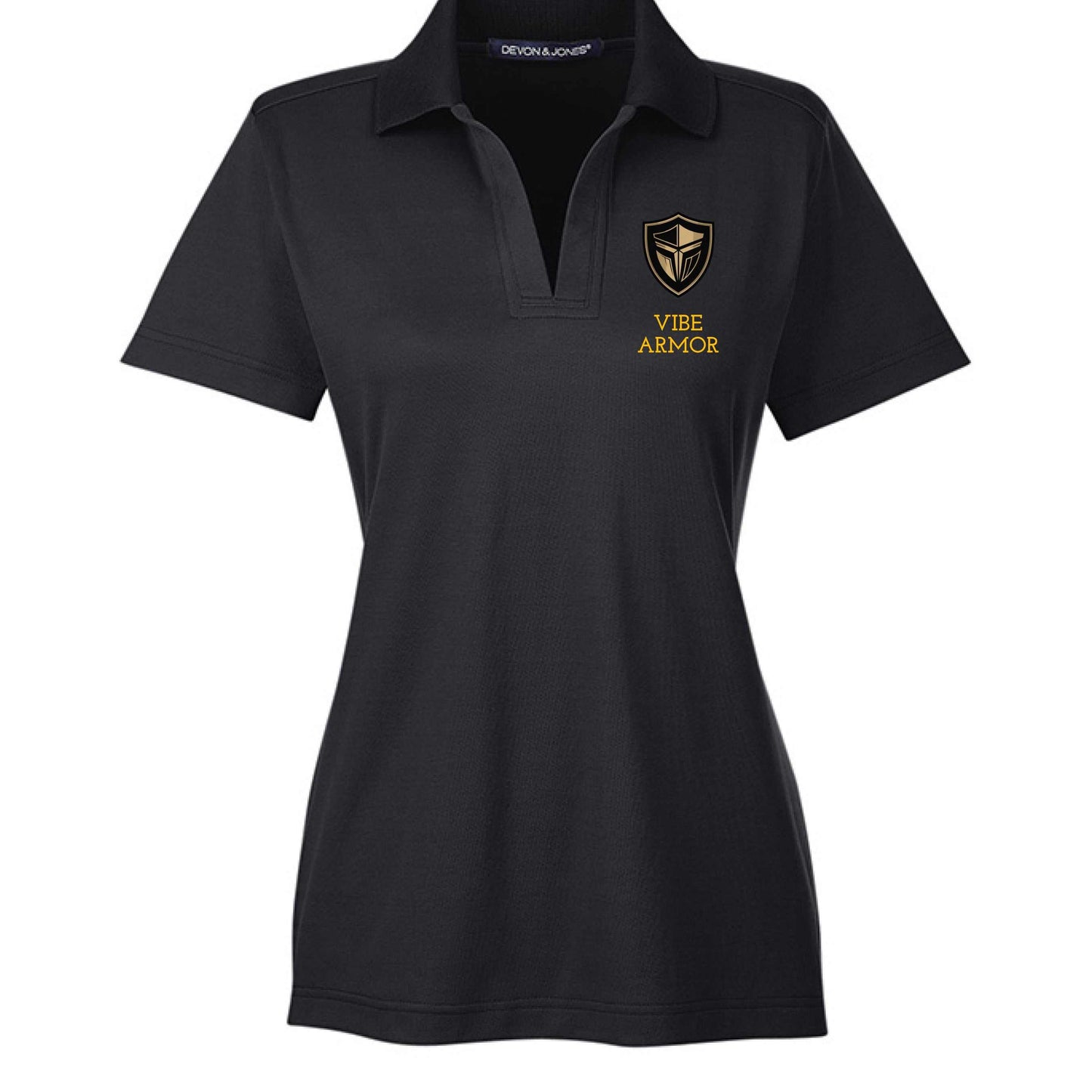 Devon & Jones DG20W CrownLux women's professional polo with UV protection and moisture-wicking fabric