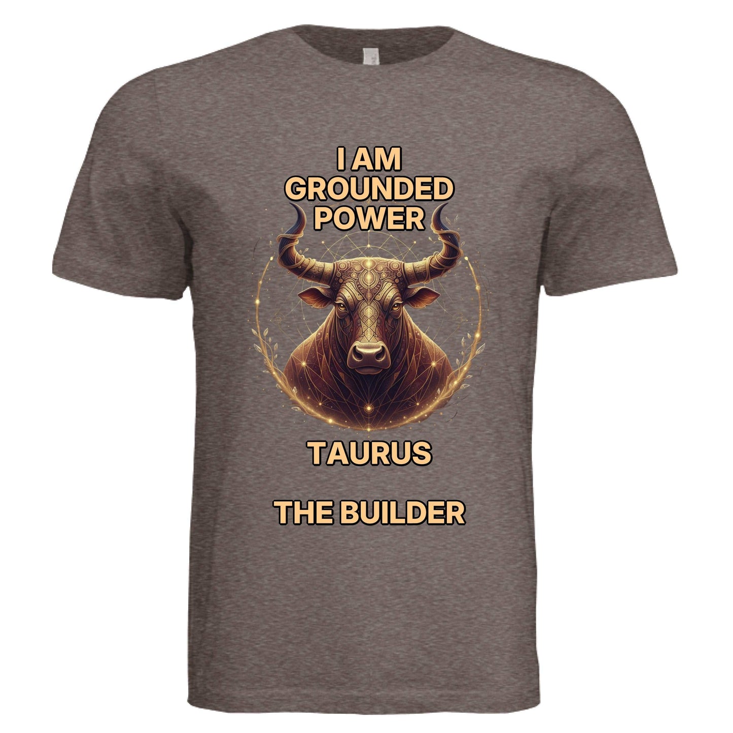 Bella + Canvas 3413C Taurus Zodiac luxury unisex triblend tee with Taurus symbol and elegant design