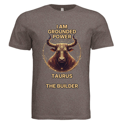 Bella + Canvas 3413C Taurus Zodiac luxury unisex triblend tee with Taurus symbol and elegant design