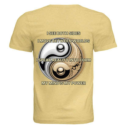Gemini zodiac luxury tee Bella + Canvas 3413C unisex triblend shirt with duality design