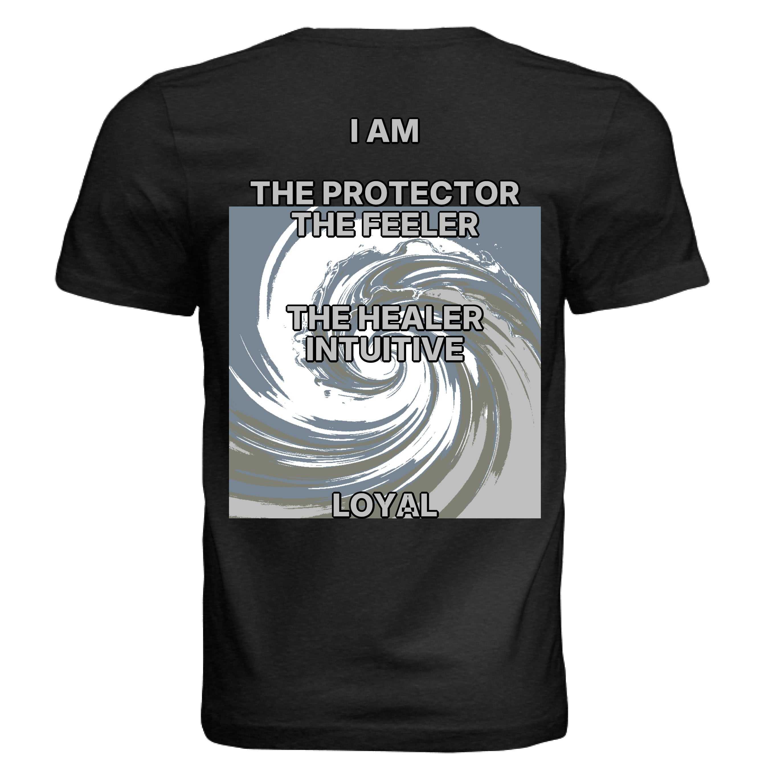 Cancer zodiac luxury tee Bella + Canvas 3413C unisex triblend shirt with intuitive moon symbol design