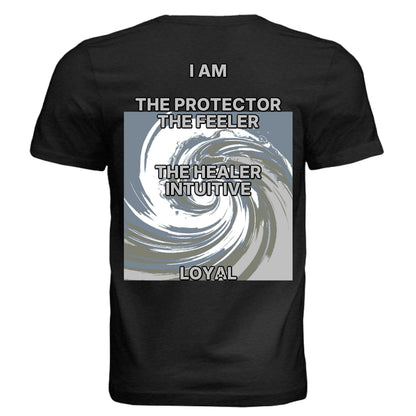 Cancer zodiac luxury tee Bella + Canvas 3413C unisex triblend shirt with intuitive moon symbol design