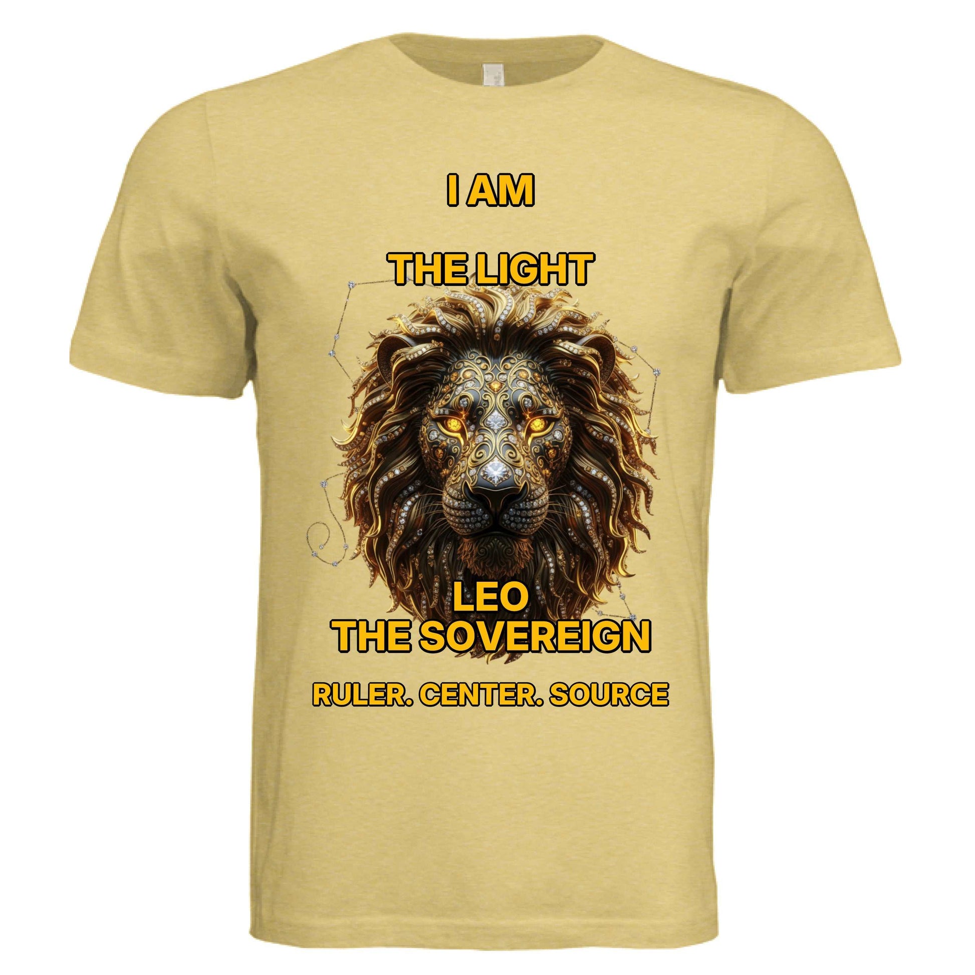 Bella + Canvas 3413C unisex Leo zodiac luxury tee with bold sun-inspired design