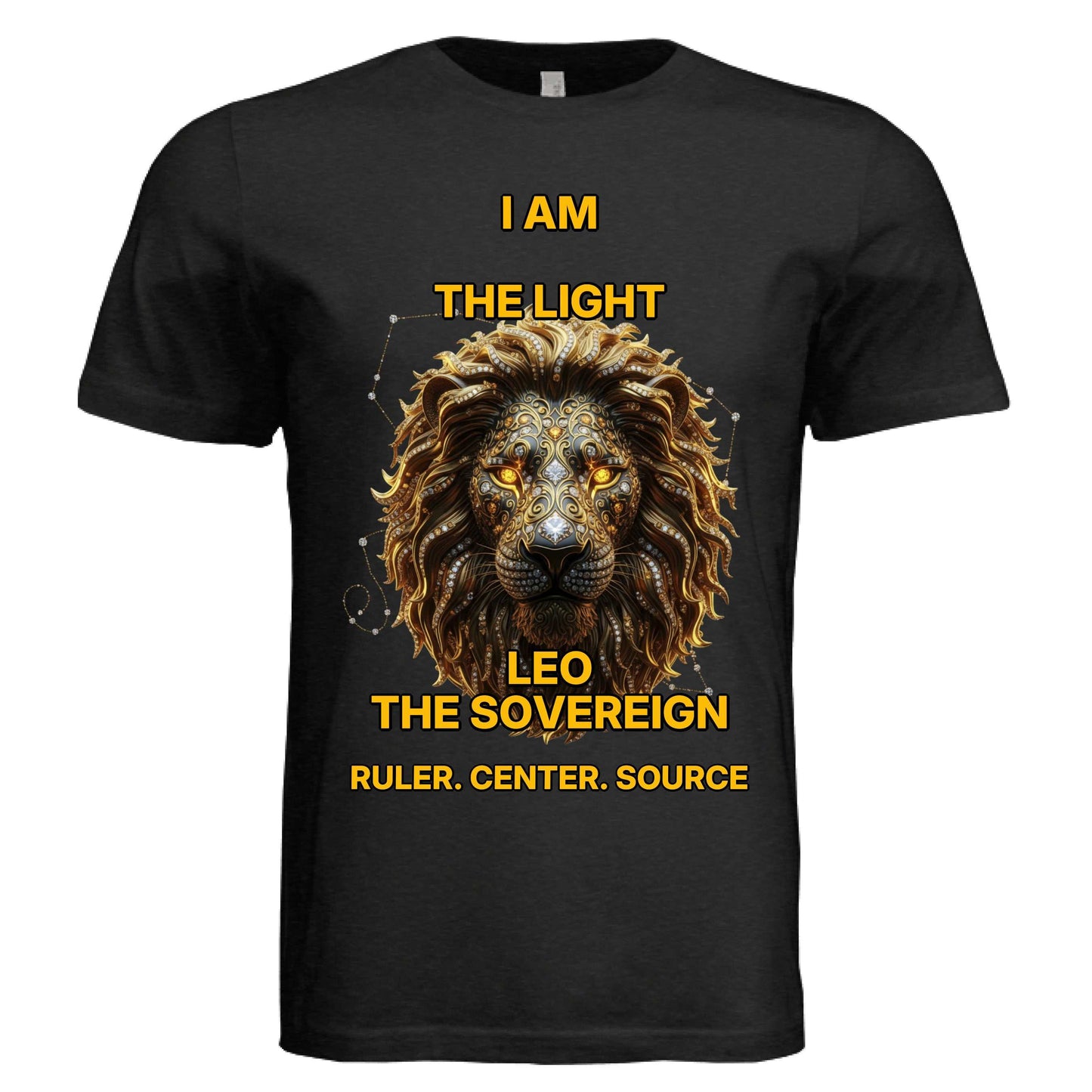 Bella + Canvas 3413C Leo zodiac luxury unisex tee with bold lion design