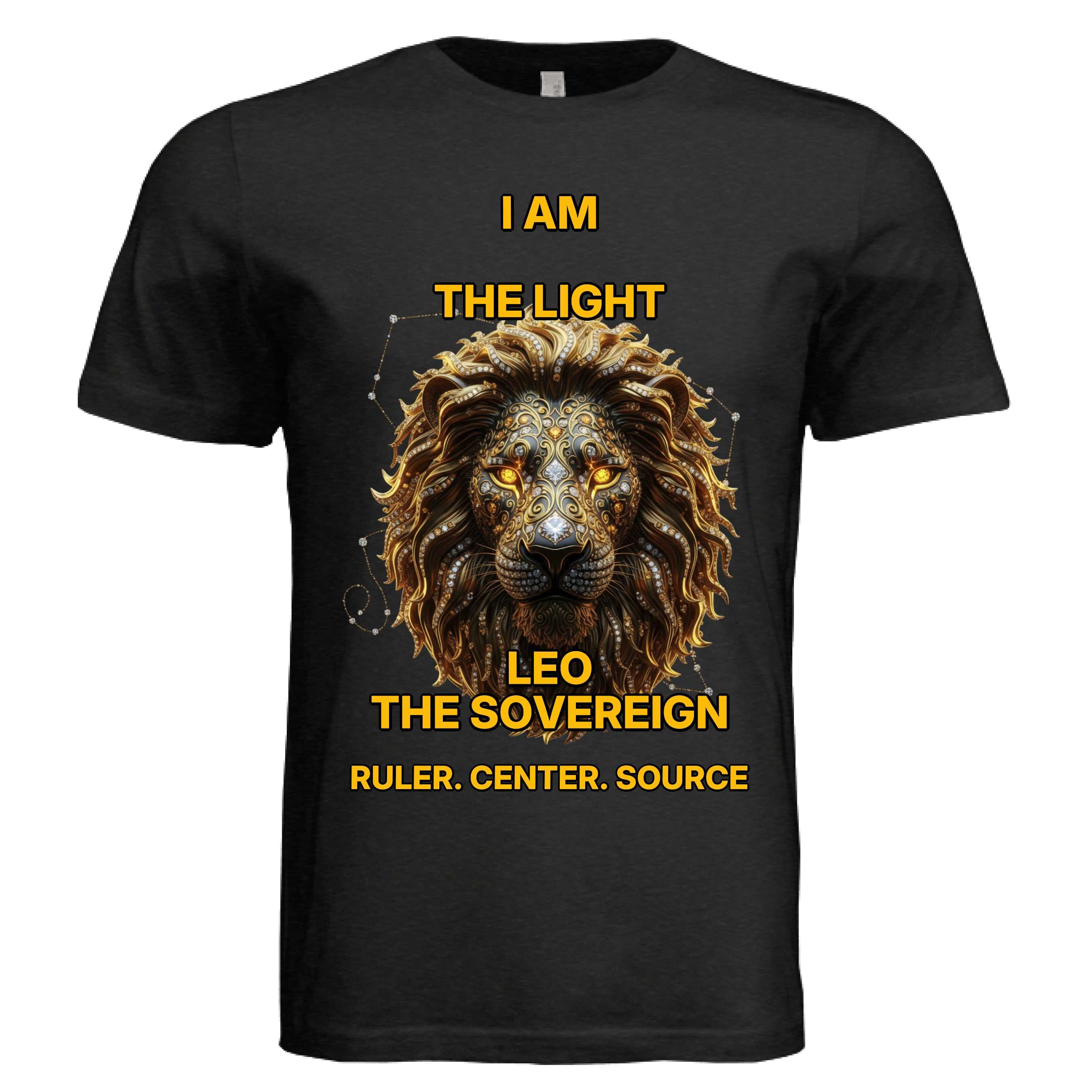 Bella + Canvas 3413C Leo zodiac luxury unisex tee with bold lion design