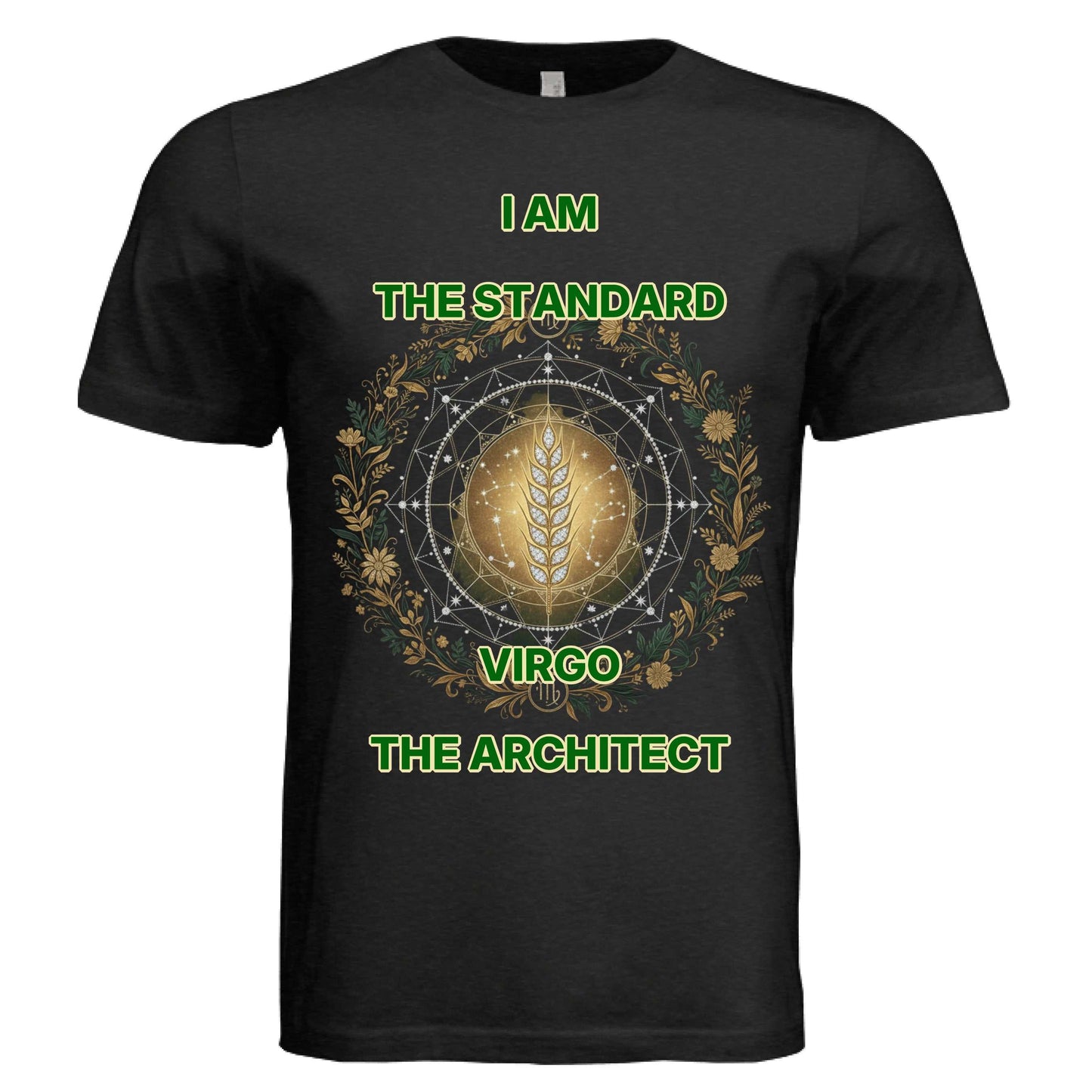 Bella + Canvas 3413C Virgo zodiac luxury unisex triblend tee with refined design and semi fit