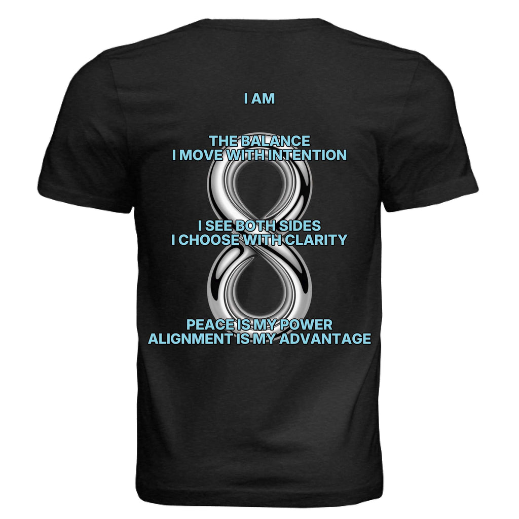 Bella + Canvas 3413C Libra zodiac luxury unisex tee displaying Libra symbol and harmony design