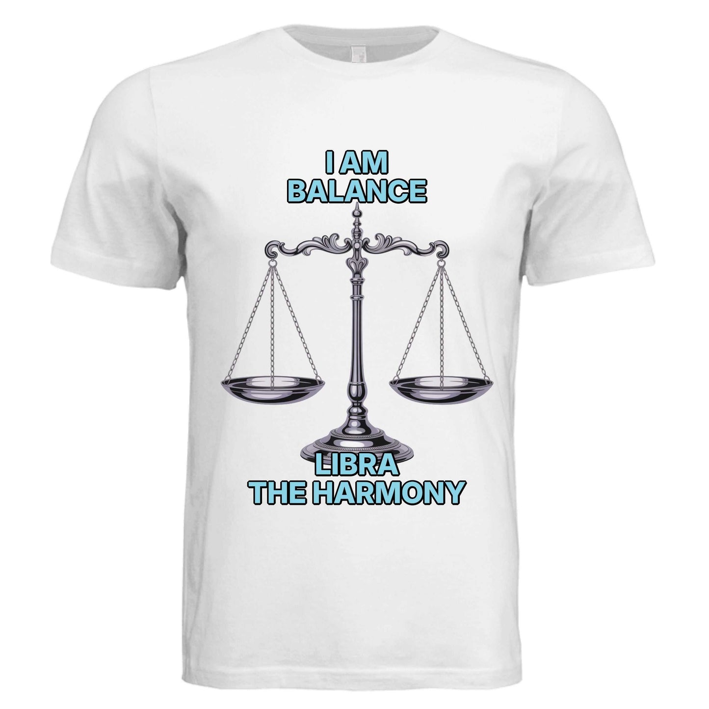 Bella + Canvas 3413C Libra zodiac luxury unisex tee with balanced design and elegant print