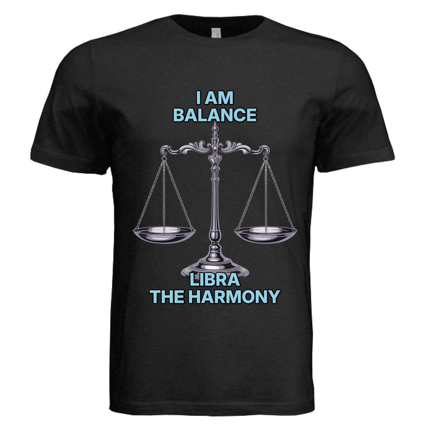 Libra zodiac sign luxury Bella + Canvas 3413C triblend tee with balanced design