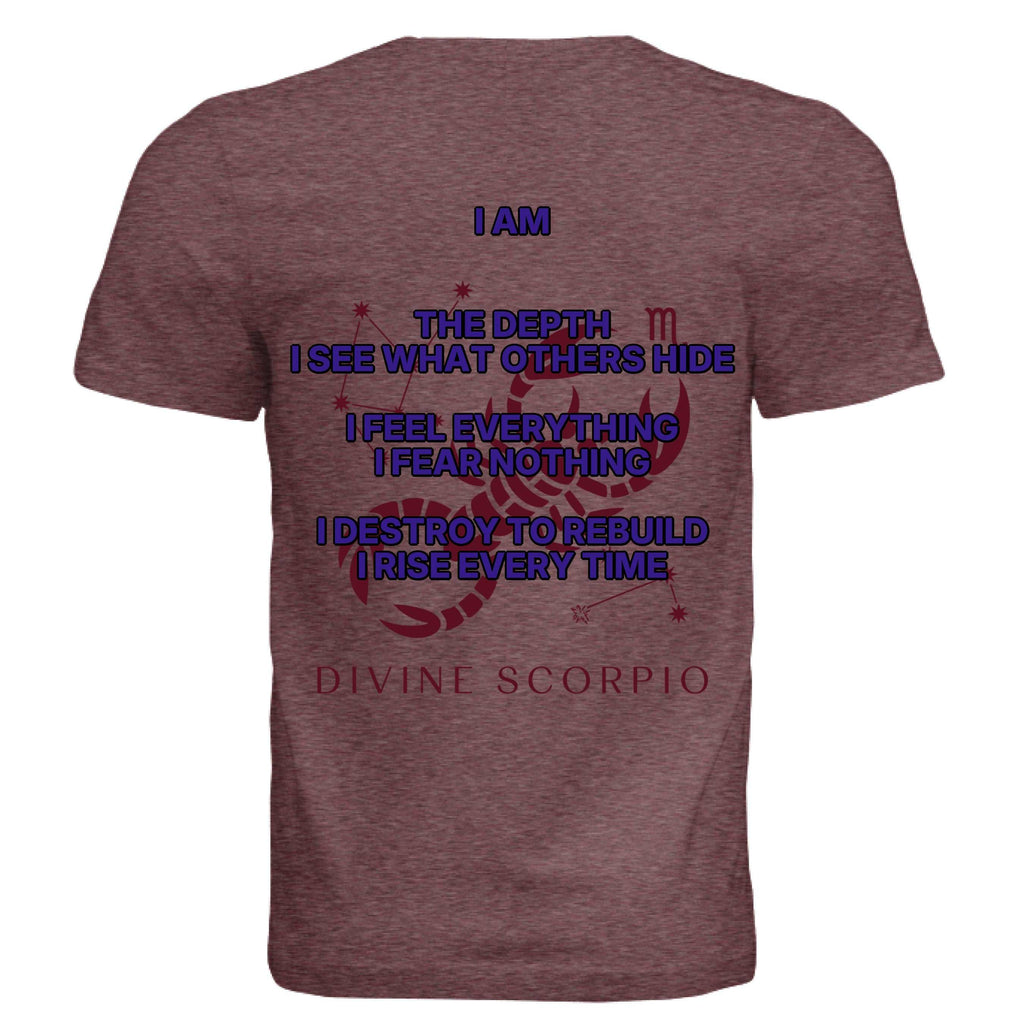 Scorpio zodiac luxury tee Bella + Canvas 3413C unisex triblend shirt with symbolic design