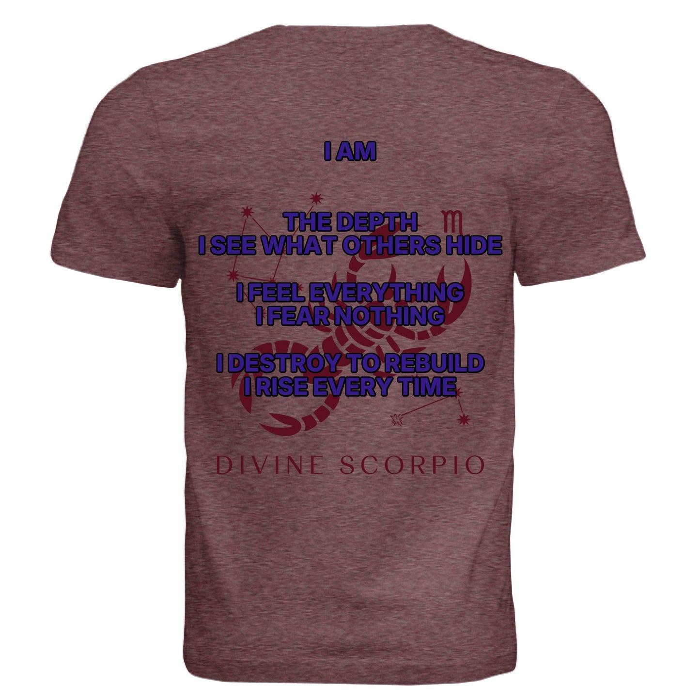 Scorpio zodiac luxury tee Bella + Canvas 3413C unisex triblend shirt with symbolic design