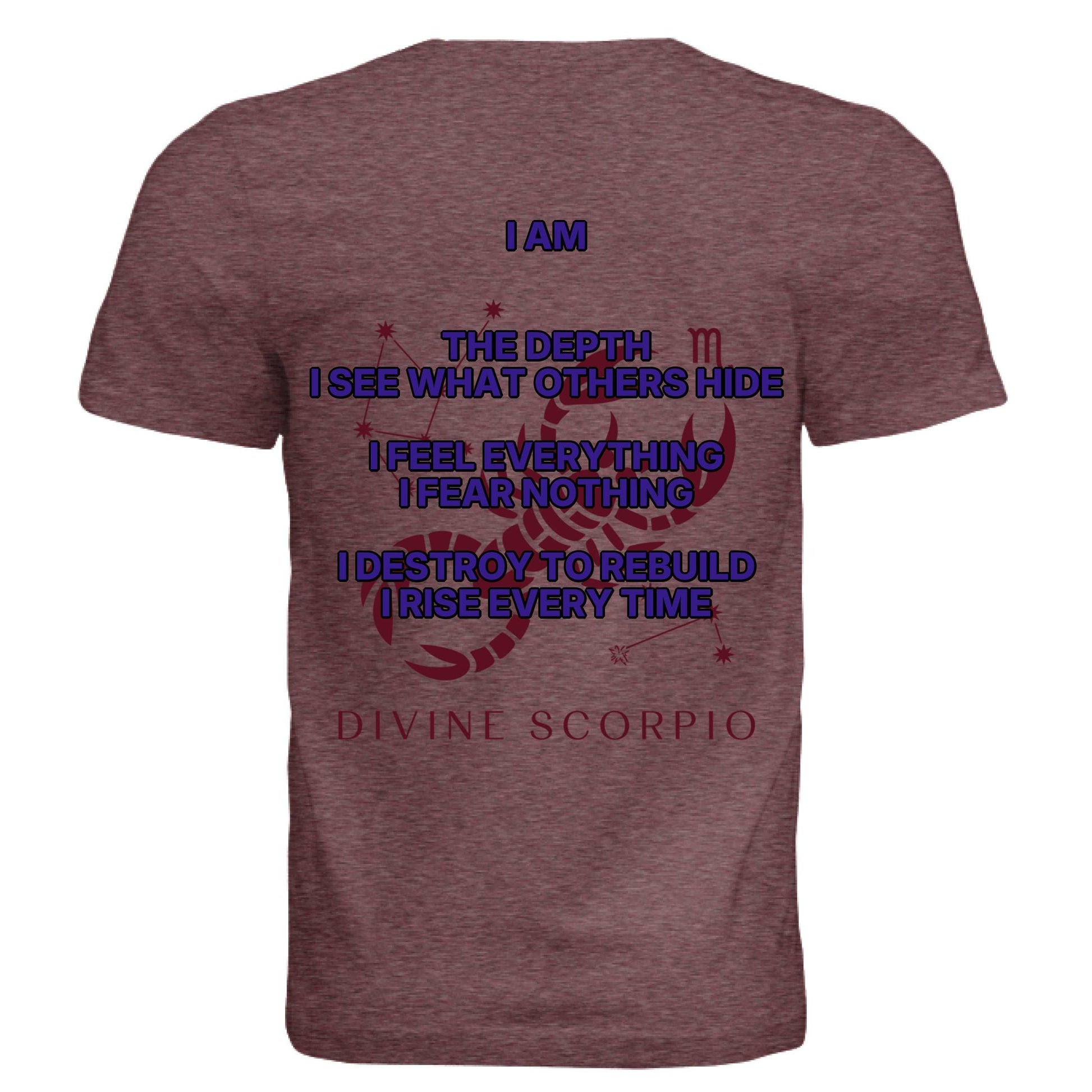 Scorpio zodiac luxury tee Bella + Canvas 3413C unisex triblend shirt with symbolic design
