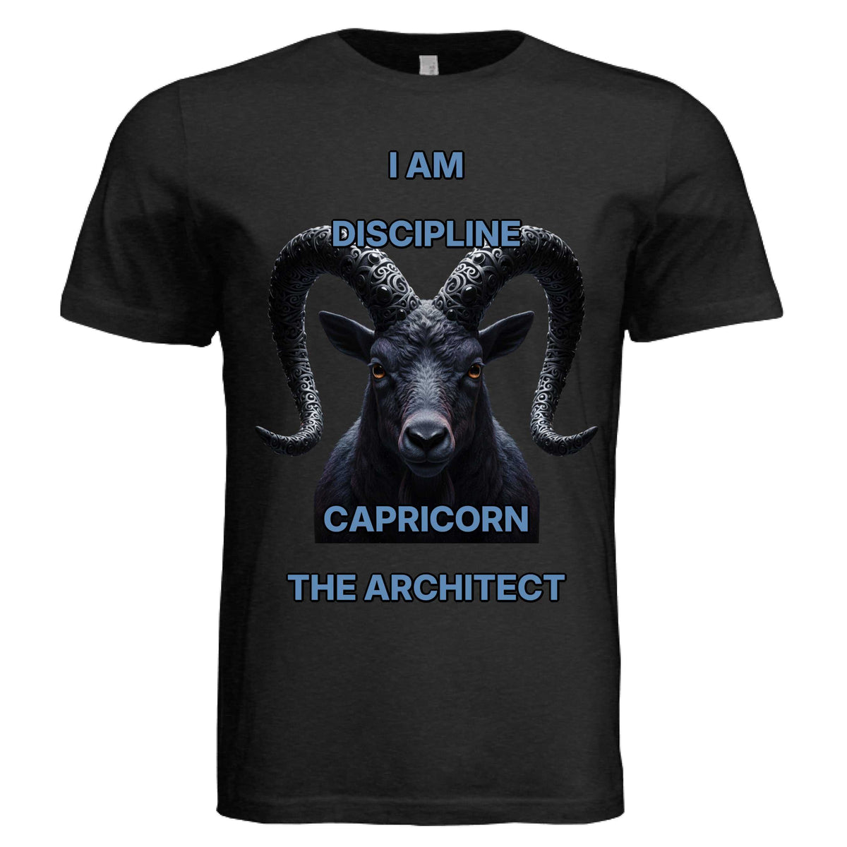 Bella + Canvas 3413C Capricorn zodiac luxury unisex tee with Capricorn symbol and motivational design
