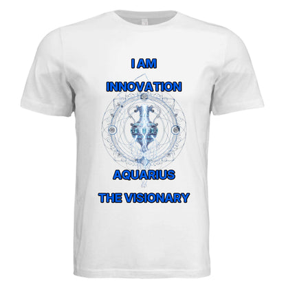 Bella + Canvas 3413C unisex Aquarius zodiac luxury tee with visionary design
