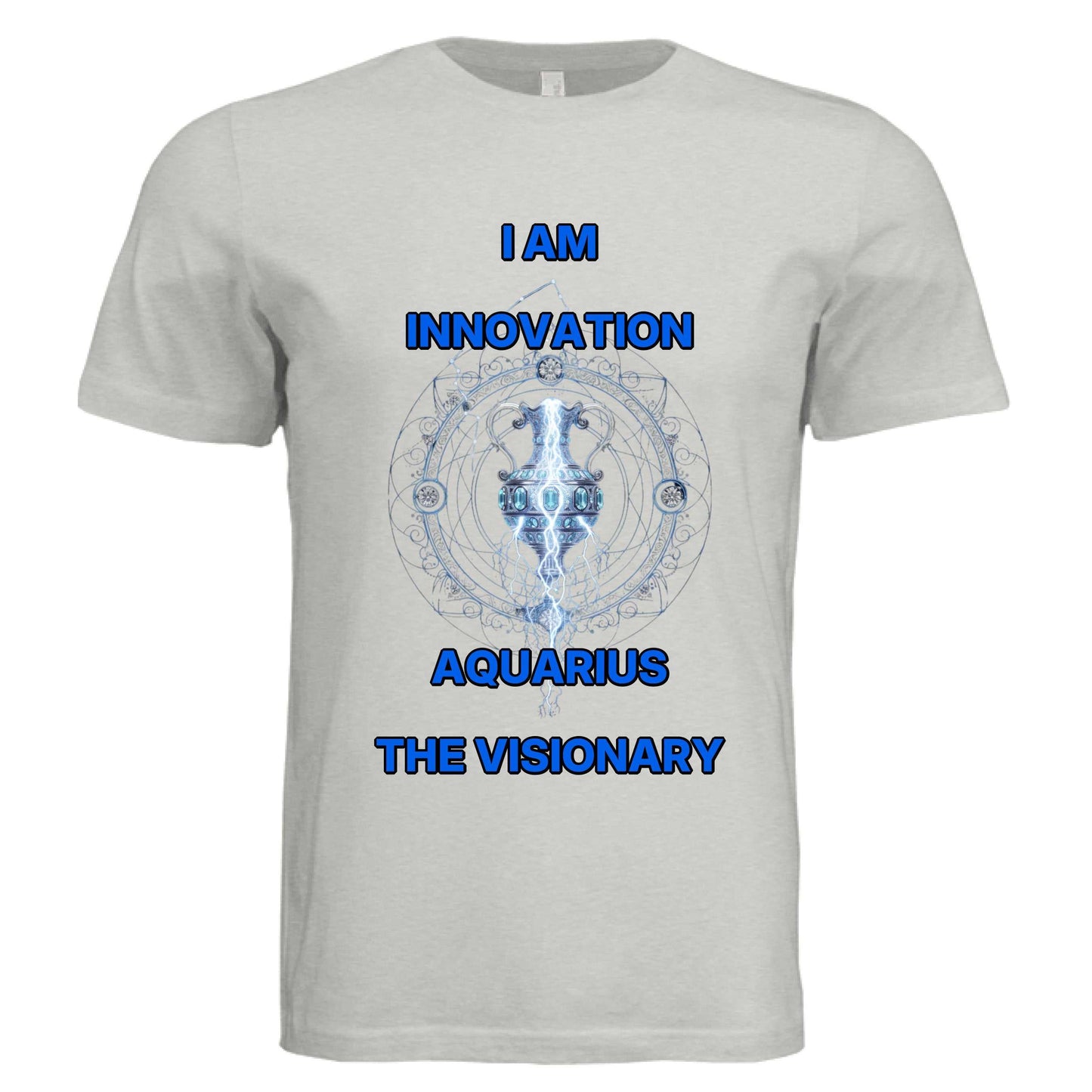 Aquarius Zodiac luxury tee Bella + Canvas 3413C unisex triblend shirt with visionary design