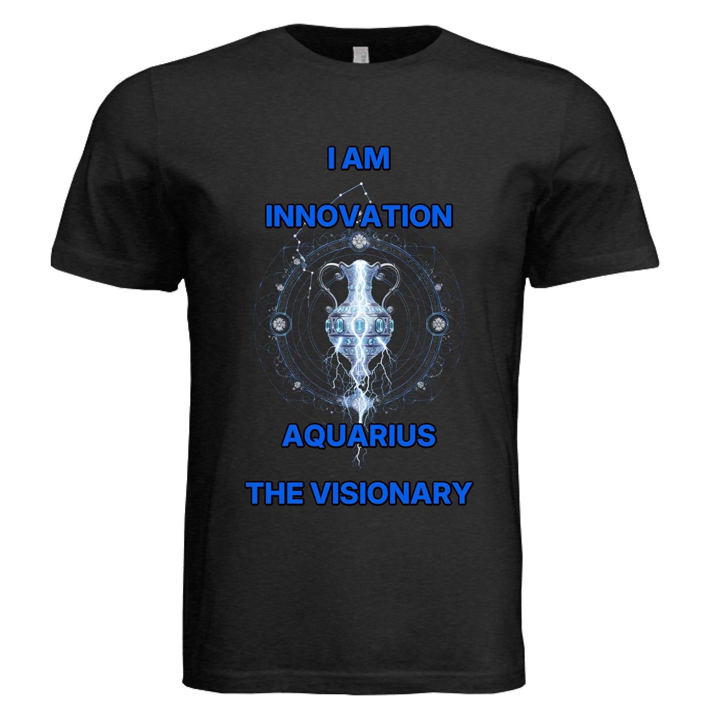 Bella + Canvas 3413C Aquarius zodiac luxury tee with unisex triblend fabric and visionary design