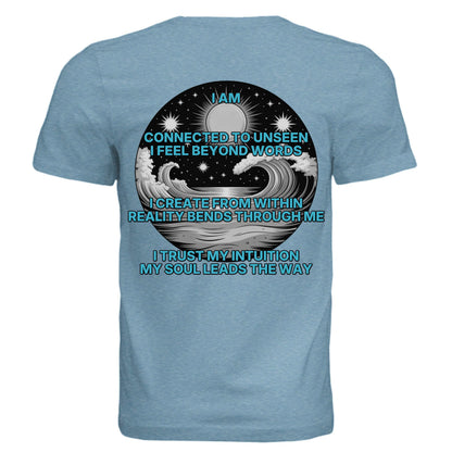Bella + Canvas 3413C Pisces zodiac luxury unisex triblend tee with mystical design