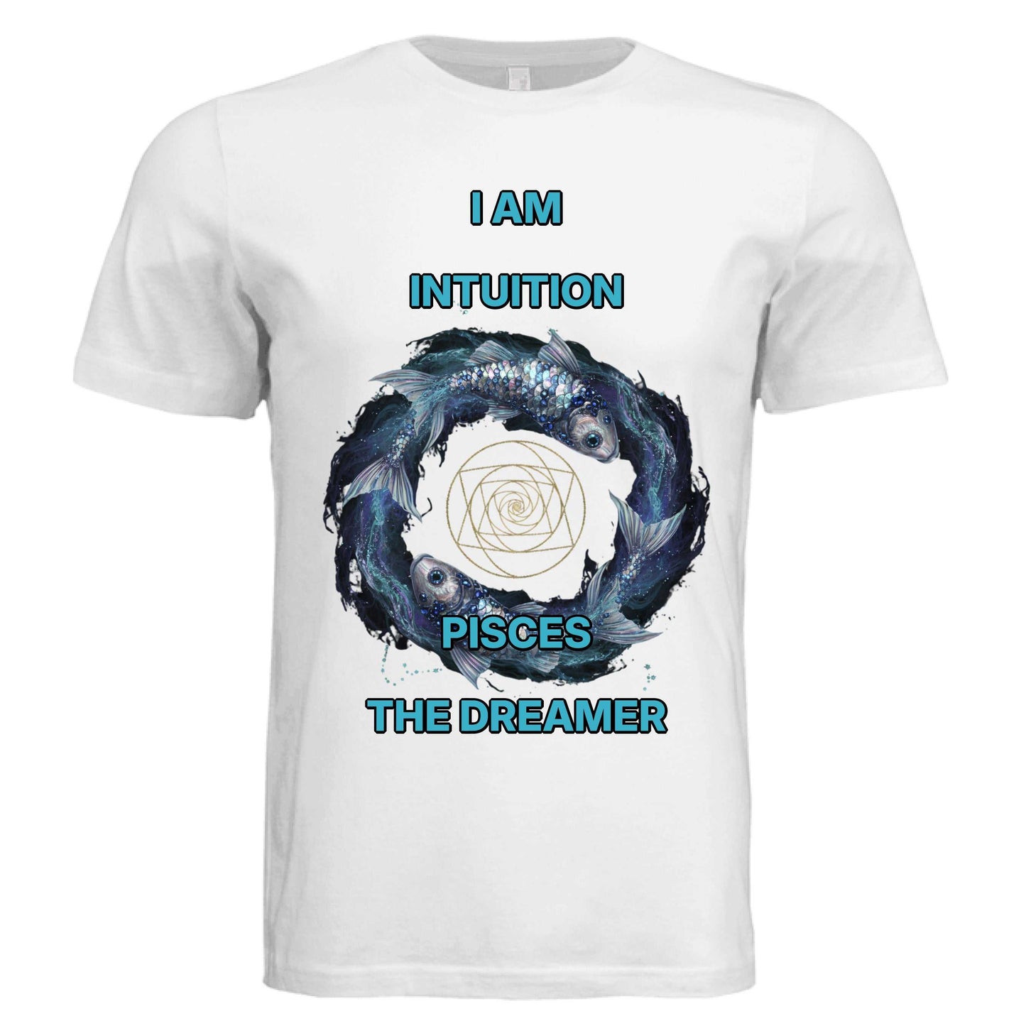 Bella + Canvas 3413C Pisces zodiac unisex luxury tee with mystical water sign design