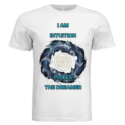 Bella + Canvas 3413C Pisces zodiac unisex luxury tee with mystical water sign design