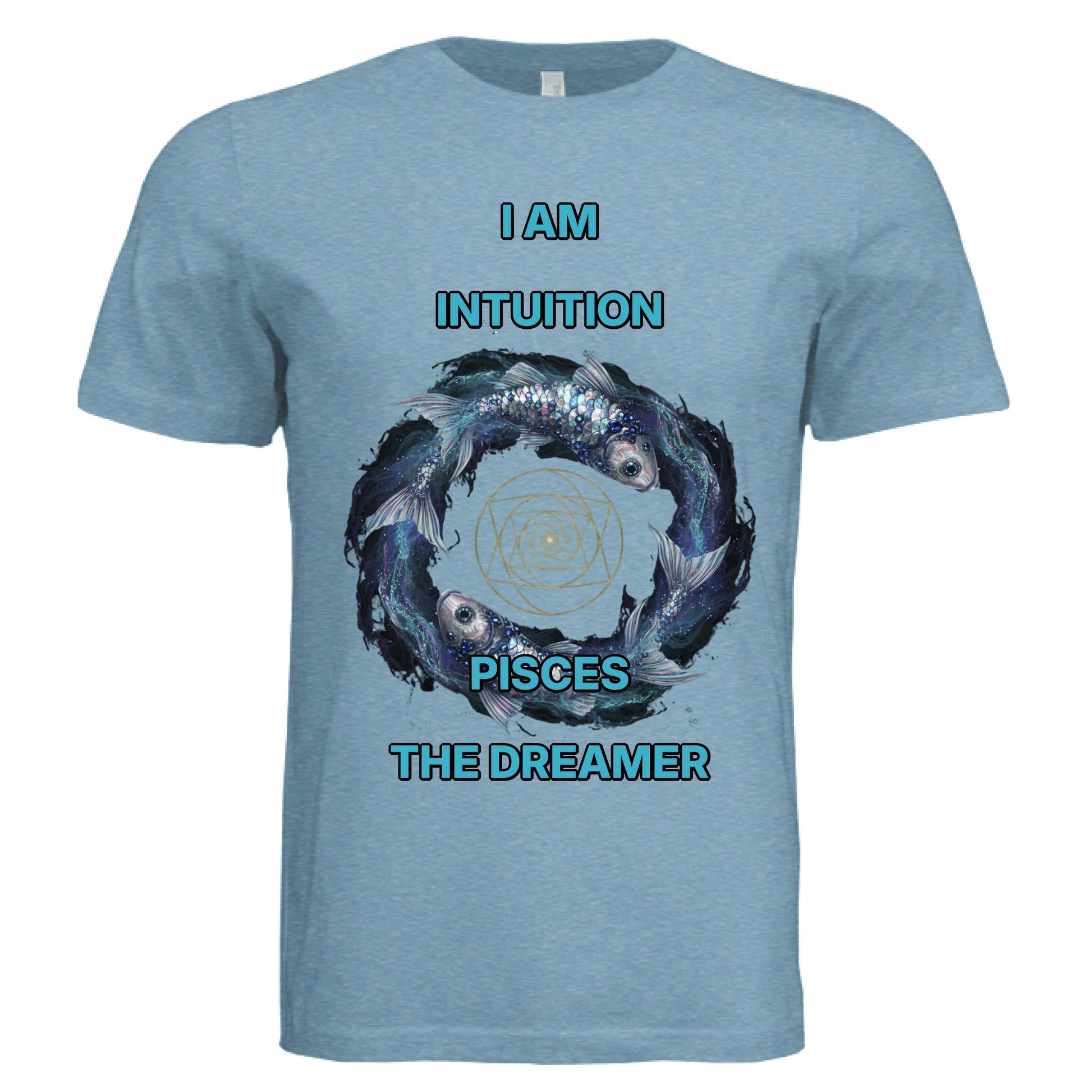 Bella + Canvas 3413C Pisces zodiac luxury tee with mystical astrology design