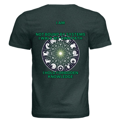 Ophiuchus zodiac luxury tee by Bella + Canvas with mystical design and premium unisex triblend fabric