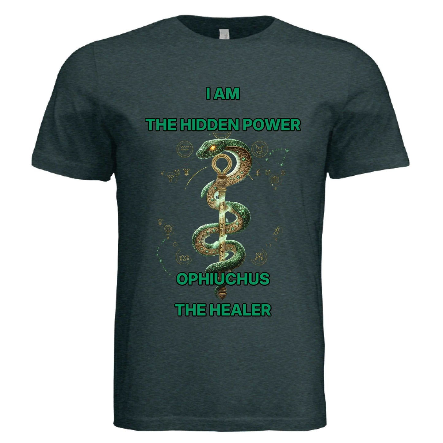 Ophiuchus zodiac luxury tee by Vibe Armor featuring Bella + Canvas triblend fabric design