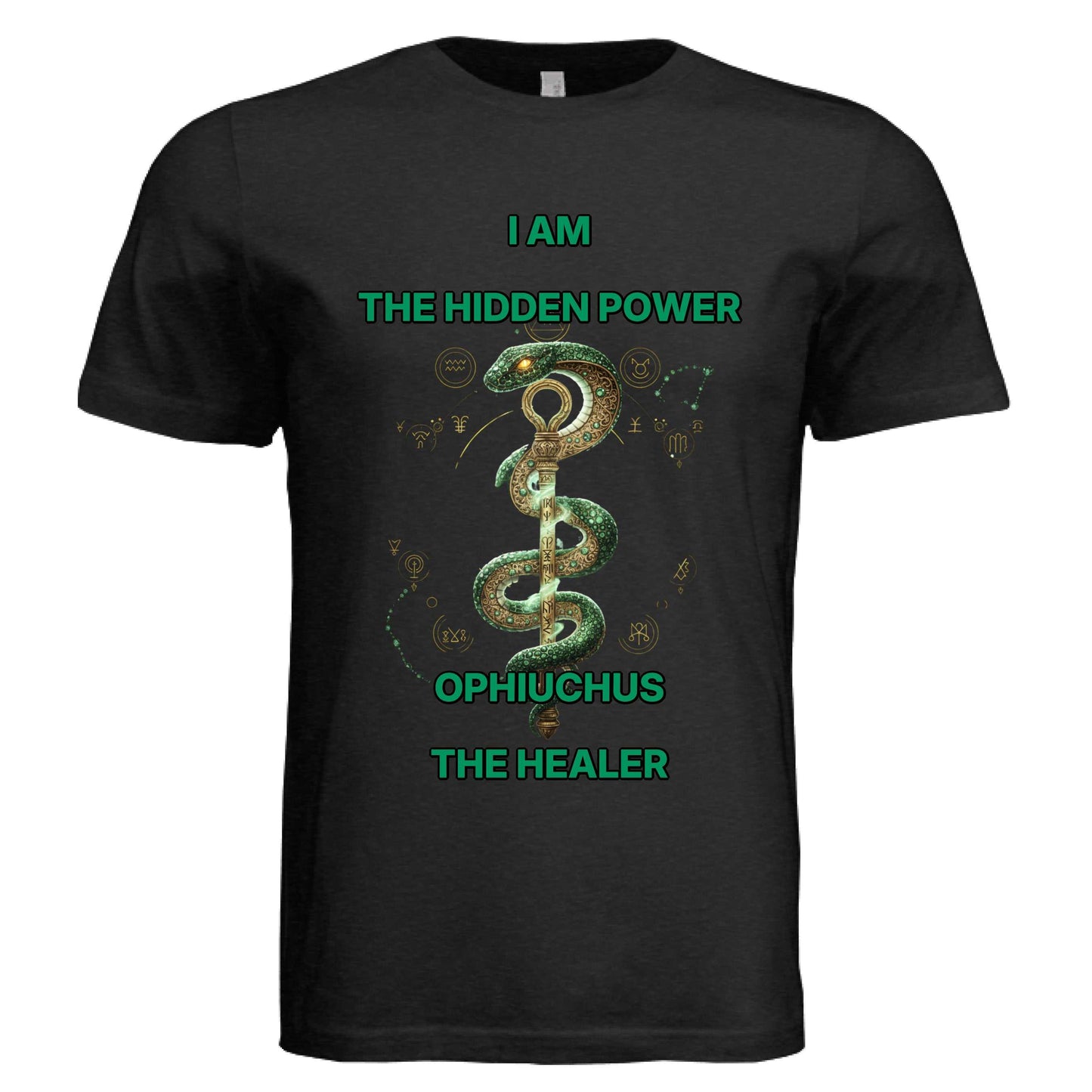 Bella + Canvas Ophiuchus zodiac luxury unisex tee with rare 13th sign design