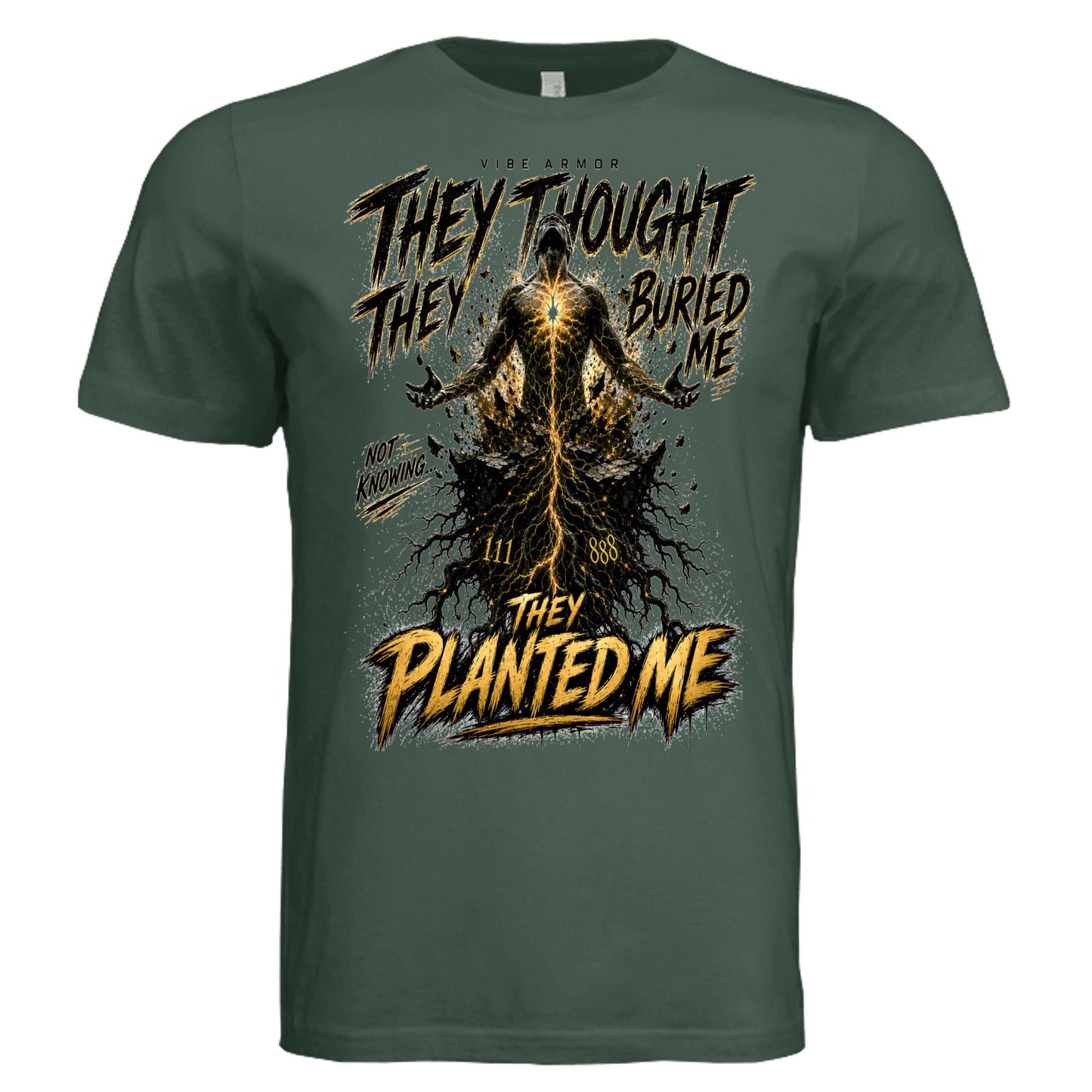 Two Tee Bundle from Vibe Armor Frequency Series showcasing mix & match designs and sizes with energy alignment graphics