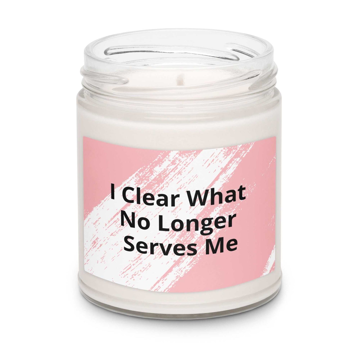 Divine Energy scented soy candle in spiritual glass jar for meditation and renewal