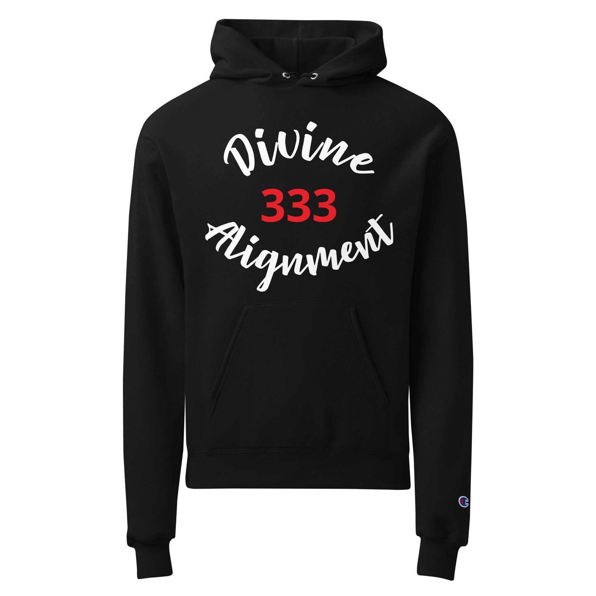 Unisex Champion hoodie in Light Steel with moisture-wicking Double Dry® technology and embroidered logo