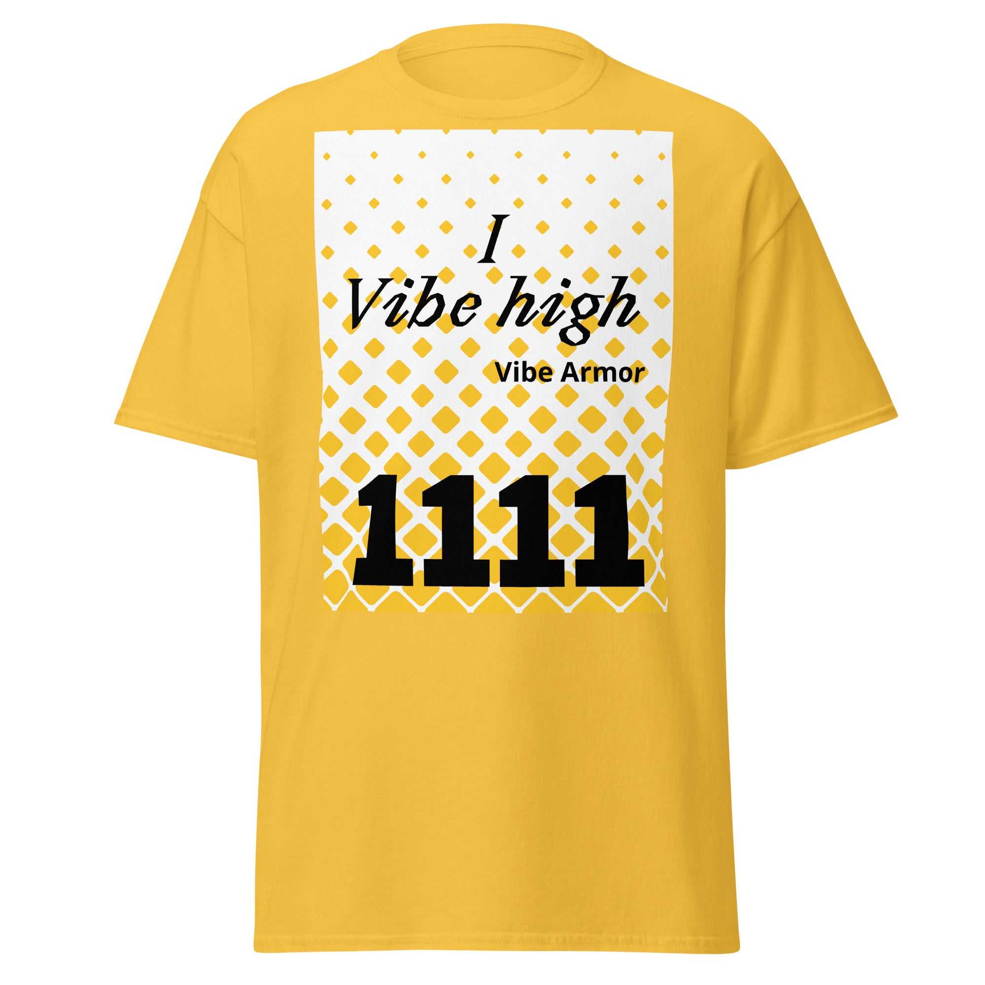 Vibe Armor Unisex tee featuring 1111 angel number design for spiritual alignment and manifestation
